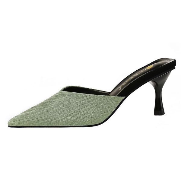 pointed toe thin heel high heels muller slippers women 2020 summer shoes women fashion patchwork shallow ladies shoes k0340, Black
pointed toe thin heel high heels muller slippers women 2020 summer shoes women fashion patchwork shallow ladies shoes k0340, Black