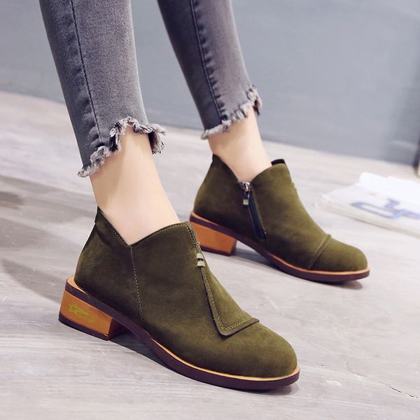 winter autumn boots zipper causal ankle boots for women shoes woman creepers square mid heels plus size 35-41 ladies, Black
winter autumn boots zipper causal ankle boots for women shoes woman creepers square mid heels plus size 35-41 ladies, Black