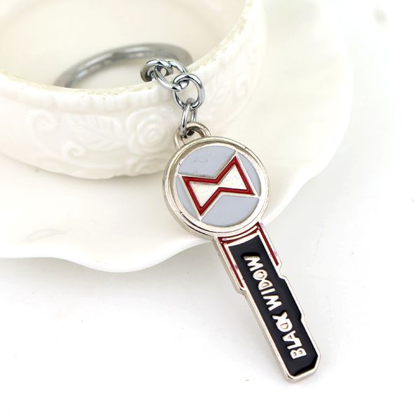 black widow keychain letter alloy pendent keyring fashion gift for man woman movie jewelry key chain, Silver
black widow keychain letter alloy pendent keyring fashion gift for man woman movie jewelry key chain, Silver