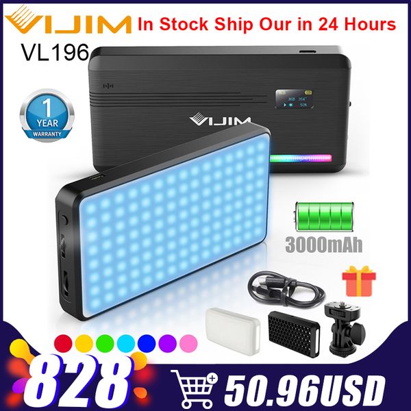vijim vl196 rgb led video light 2500k 9000k dimmable fill light for dslr camera smartphone vlog lamp pgraphy lighting
vijim vl196 rgb led video light 2500k 9000k dimmable fill light for dslr camera smartphone vlog lamp pgraphy lighting