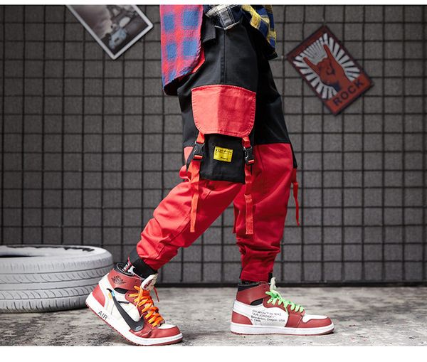hip hop street men's pants retro color block patchwork corduroy overalls bloomers street outfit harajuku jogger track pants cotton pant, Black
hip hop street men's pants retro color block patchwork corduroy overalls bloomers street outfit harajuku jogger track pants cotton pant, Black