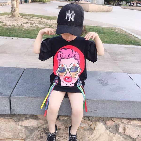 summer girls dress kids mini dress children long tee baby streetwear fashion logo rainbow colored tape tassel 4 to 14 yrs, Red;yellow
summer girls dress kids mini dress children long tee baby streetwear fashion logo rainbow colored tape tassel 4 to 14 yrs, Red;yellow