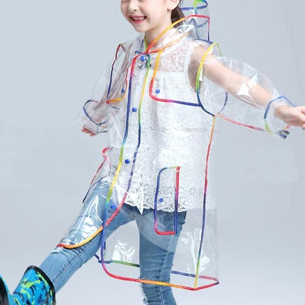 2020 children's hooded fashion transparent rainbow thick raincoat child outdoor hooded jacket with snap button fashion raincoat, Blue;gray
2020 children's hooded fashion transparent rainbow thick raincoat child outdoor hooded jacket with snap button fashion raincoat, Blue;gray