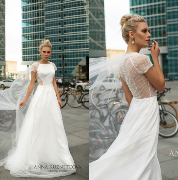 2021 fashion wedding dresses with wrap lace appliques bridal gowns custom made button back sweep train a-line wedding dress, White
2021 fashion wedding dresses with wrap lace appliques bridal gowns custom made button back sweep train a-line wedding dress, White