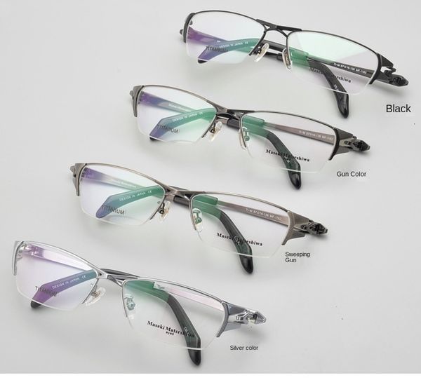matsushiro pure half big face men's masaki full titanium glasses frame light mf1162 qofp, White;black
matsushiro pure half big face men's masaki full titanium glasses frame light mf1162 qofp, White;black