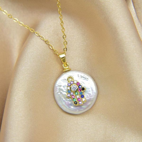 23 style baroque pearl pendant necklace women round metal inlay cubic zircon sweet wind necklace jewelry collier femme gift, Silver
23 style baroque pearl pendant necklace women round metal inlay cubic zircon sweet wind necklace jewelry collier femme gift, Silver