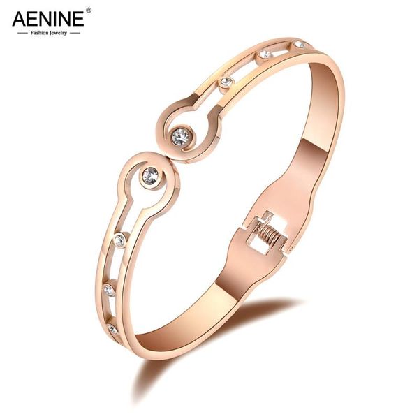 bangle aenine trendy stainless steel symmetrical arcuate rhinestone bangles charm bracelet lovers jewelry valentine's day gift ab18069, Black
bangle aenine trendy stainless steel symmetrical arcuate rhinestone bangles charm bracelet lovers jewelry valentine's day gift ab18069, Black