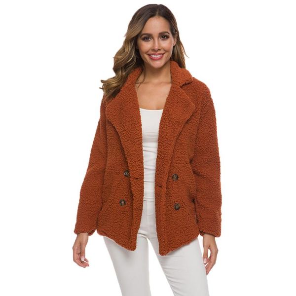 autumn winter plush fur coat plus velvet thick double breasted lamb fur coat female cardigan oversize jacket women, Black
autumn winter plush fur coat plus velvet thick double breasted lamb fur coat female cardigan oversize jacket women, Black