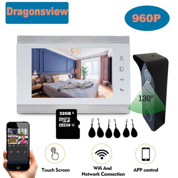dragonsview 7-дюймовый видео-телефон двери wi-fi беспроводной видеодомофон 960p hd эн белый unlock motion запись сенсорный экран
dragonsview 7-дюймовый видео-телефон двери wi-fi беспроводной видеодомофон 960p hd эн белый unlock motion запись сенсорный экран