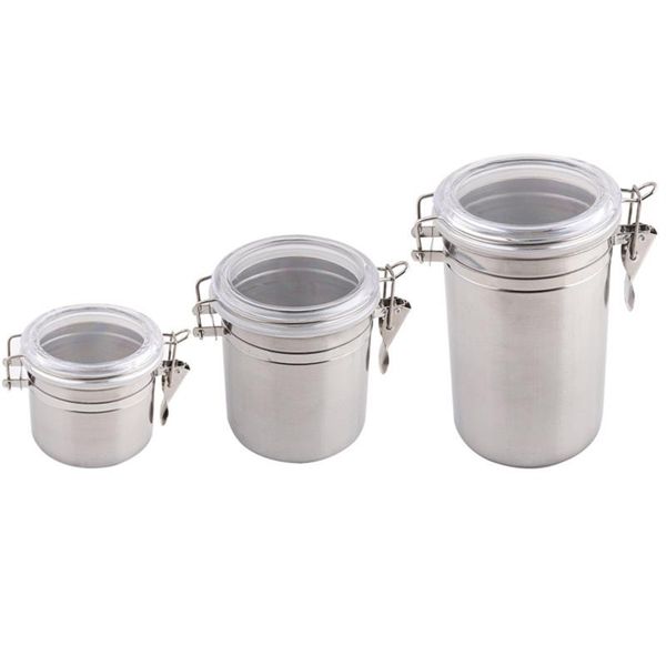 stainless steel coffee canister container holder kitchen sealed storage jar for coffee flour sugar bean storage bottles
stainless steel coffee canister container holder kitchen sealed storage jar for coffee flour sugar bean storage bottles