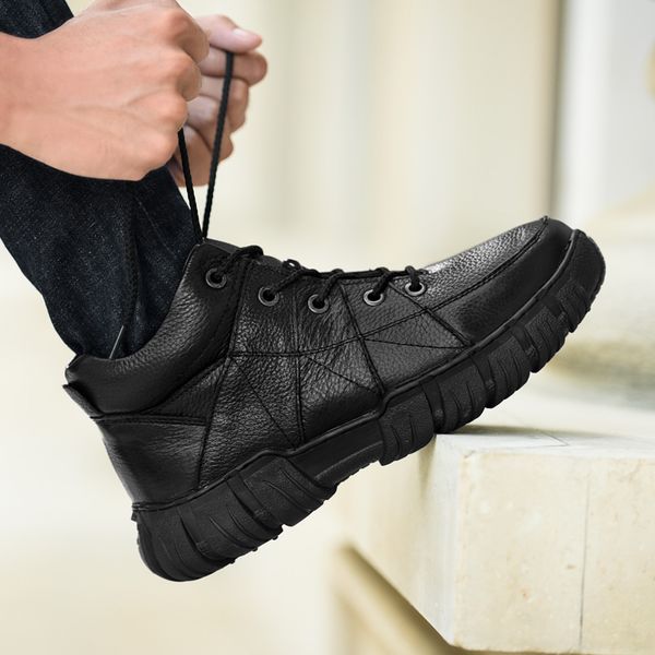 winter men's boots plush warm snow boots genuine leather male waterproof shoes chaussure mans casual shoes for men ankl, Black
winter men's boots plush warm snow boots genuine leather male waterproof shoes chaussure mans casual shoes for men ankl, Black