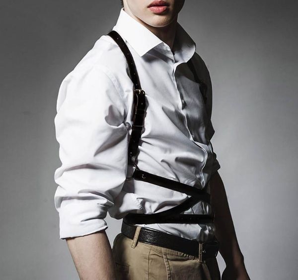 uyee pu leather harness belts gothic trendy shoulder belt men straps for stockings sword chain harajuku erotic bondage04, Black;brown
uyee pu leather harness belts gothic trendy shoulder belt men straps for stockings sword chain harajuku erotic bondage04, Black;brown