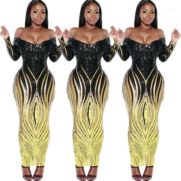 sleeved dresses fashion women party dresses slash neck women dresses sequins shiny vintage slim v neck long, White;black
sleeved dresses fashion women party dresses slash neck women dresses sequins shiny vintage slim v neck long, White;black