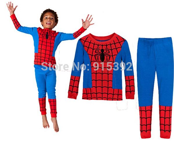 boys cartoon pajamas sets shirts+pants boys girls baby sleepwear-fashion spiderman cosplay costume kids pajama sets, Blue;red
boys cartoon pajamas sets shirts+pants boys girls baby sleepwear-fashion spiderman cosplay costume kids pajama sets, Blue;red