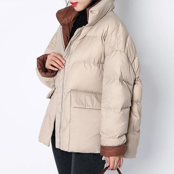 female loose warm winter women coats outerwear autumn winter woman jacket parkas down coat, Black
female loose warm winter women coats outerwear autumn winter woman jacket parkas down coat, Black