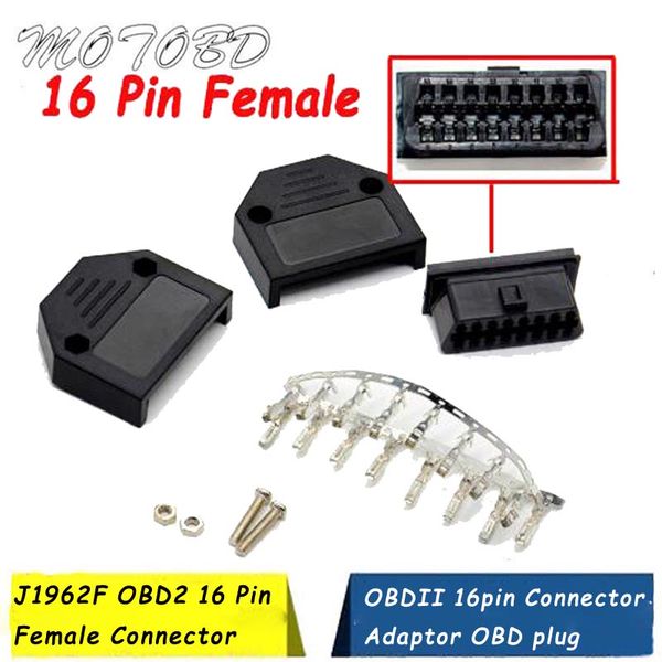 car diagnostic tool j1962f obd2 16 pin female connector obdii 16pin connector adaptor obd plug + case + screw
car diagnostic tool j1962f obd2 16 pin female connector obdii 16pin connector adaptor obd plug + case + screw