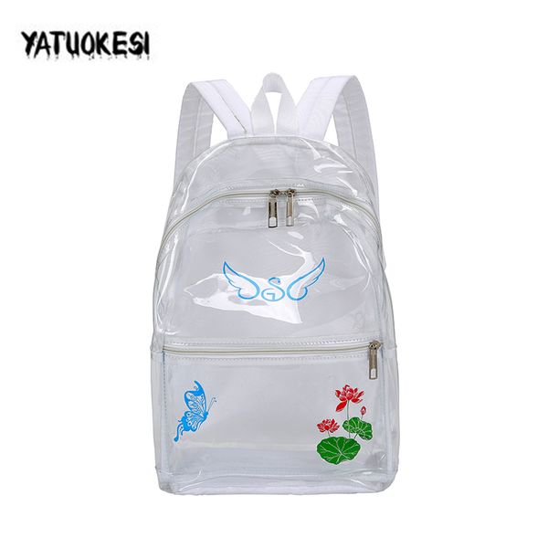 new arrival travel shoulder bag girl plastic transparent school bag backpack printing for teenage mochilas
new arrival travel shoulder bag girl plastic transparent school bag backpack printing for teenage mochilas
