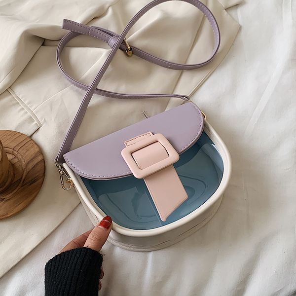 ingenious2020 decent contrast color jelly pu leather women's designer handbag lock shoulder messenger bag
ingenious2020 decent contrast color jelly pu leather women's designer handbag lock shoulder messenger bag