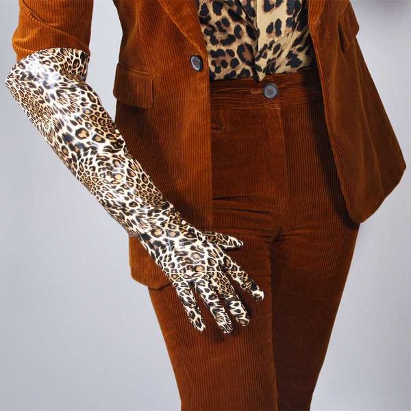 five fingers gloves women' faux pu leather wide sleeve long female patent leopard print 50cm r1223, Blue;gray
five fingers gloves women' faux pu leather wide sleeve long female patent leopard print 50cm r1223, Blue;gray