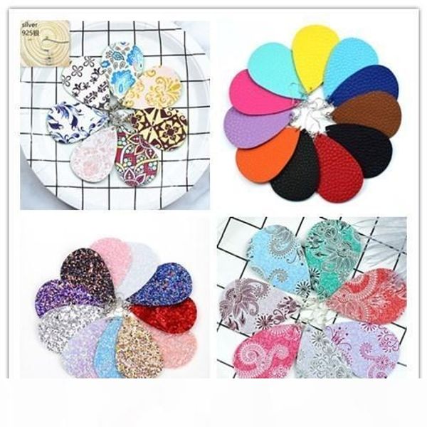 30pair lot new teardrop pu leather earrings sequins looking various multi colors bohemia water drop earring j190628, Golden
30pair lot new teardrop pu leather earrings sequins looking various multi colors bohemia water drop earring j190628, Golden