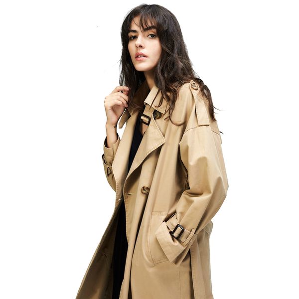 2020 autumn new women's casual trench coat oversize double breasted vintage washed outwear loose clothing, Tan;black
2020 autumn new women's casual trench coat oversize double breasted vintage washed outwear loose clothing, Tan;black