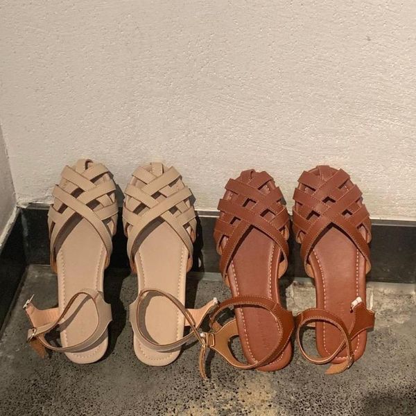vintage woven leather women's sandals summer shoes woman cover toes ankle strap flat gladiator sandals ladies casual beach shoes, Black
vintage woven leather women's sandals summer shoes woman cover toes ankle strap flat gladiator sandals ladies casual beach shoes, Black