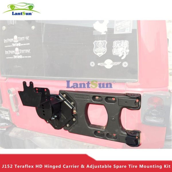 set j152 lantsun black aluminum rear teraflex hd hinged carrier adjustable spare tire mounting kit for wrangler jk 07
set j152 lantsun black aluminum rear teraflex hd hinged carrier adjustable spare tire mounting kit for wrangler jk 07