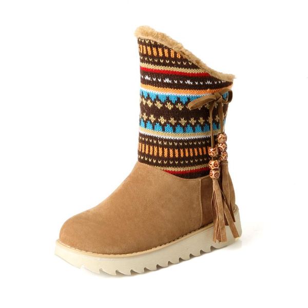 dilalula 2020 large size 33-43 ethnic style flat heel woman shoes women add warm fur platform winter fringe snow boots plush, Black
dilalula 2020 large size 33-43 ethnic style flat heel woman shoes women add warm fur platform winter fringe snow boots plush, Black