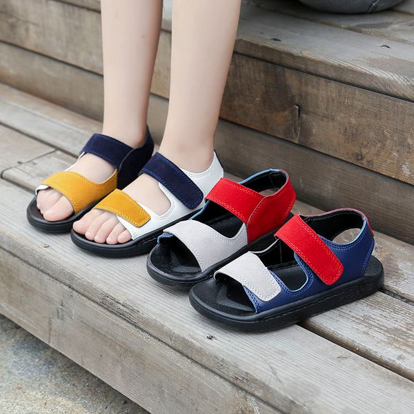 toddler boys hook loop suede sandals children's basic shoes runway slides kids sandals 2020 fashion, Black;red
toddler boys hook loop suede sandals children's basic shoes runway slides kids sandals 2020 fashion, Black;red
