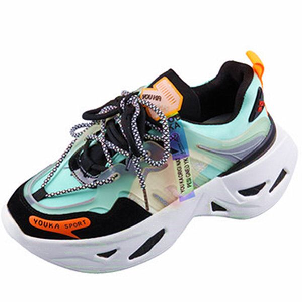 rasmeup pu leather women's mesh breathable platform sneakers 2020 famale chunky shoes ladies trainers footwear, Black
rasmeup pu leather women's mesh breathable platform sneakers 2020 famale chunky shoes ladies trainers footwear, Black