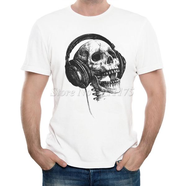 new arrivals 2019 men's funny music skull head printed t shirt cool summer casual tee
new arrivals 2019 men's funny music skull head printed t shirt cool summer casual tee