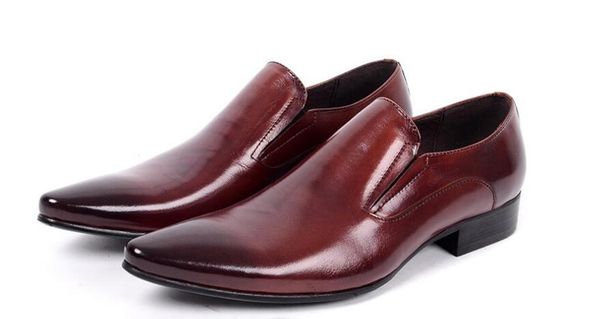 new high solid pointed toe handmade formal dress shoes slip on men's business shoes fashion wedding, Black
new high solid pointed toe handmade formal dress shoes slip on men's business shoes fashion wedding, Black