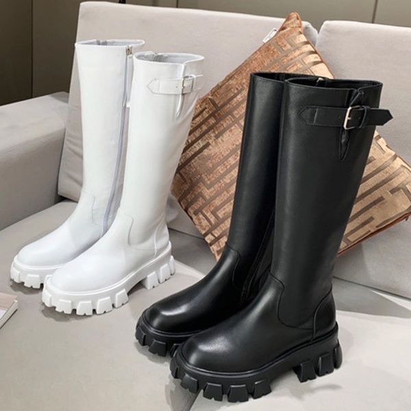 classic vintage square heels boots white black leather round toe women shoes new fashion zip knee high boots female
classic vintage square heels boots white black leather round toe women shoes new fashion zip knee high boots female