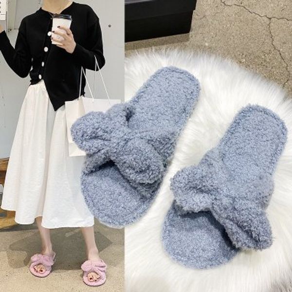 2020 winter new plush slippers women's shoes indoor home leisure all-match simple bow cotton slippers, Black
2020 winter new plush slippers women's shoes indoor home leisure all-match simple bow cotton slippers, Black