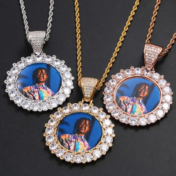 pendant necklaces custom po round medallion solid back necklace with tennis chain cubic zircon men's hip hop jewelry, Silver
pendant necklaces custom po round medallion solid back necklace with tennis chain cubic zircon men's hip hop jewelry, Silver