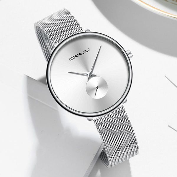 crrju lady casual hours bracelet watches women lover's female clock gift women's watch ultra thin stainless steel quartz watch, Slivery;brown
crrju lady casual hours bracelet watches women lover's female clock gift women's watch ultra thin stainless steel quartz watch, Slivery;brown