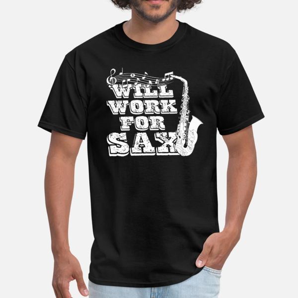 will work for sax saxophone t shirt men print 100% cotton round neck unique loose authentic summer normal shirt
will work for sax saxophone t shirt men print 100% cotton round neck unique loose authentic summer normal shirt