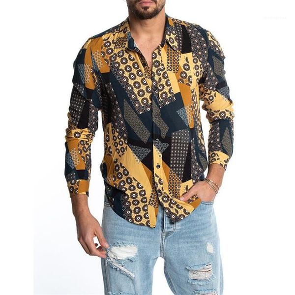 long sleeve lapel neck summer slim fashion men shirts plus size casual men designer clothing mens floral shirts, White;black 
long sleeve lapel neck summer slim fashion men shirts plus size casual men designer clothing mens floral shirts, White;black