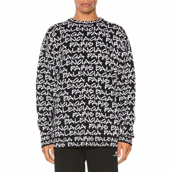 men women pullover sweater designer hoodie jumper sweatshirt mens fashion letter print oversize knitwear sweaters winter clothing, White;black
men women pullover sweater designer hoodie jumper sweatshirt mens fashion letter print oversize knitwear sweaters winter clothing, White;black