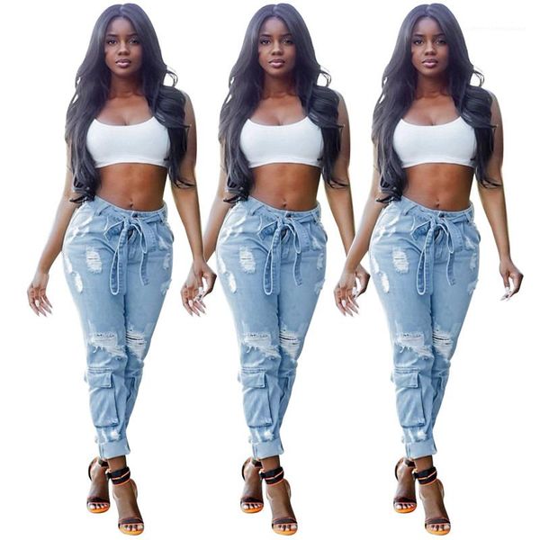 waist sashed pencil pants fashion street style washed jeans for women ripped hole women jeans casual mid, Blue
waist sashed pencil pants fashion street style washed jeans for women ripped hole women jeans casual mid, Blue
