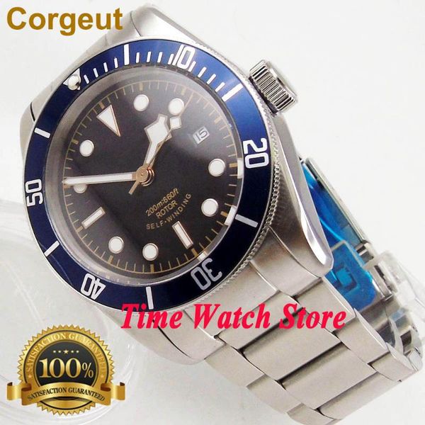 corgeut 41mm 20atm miyota 8215 automatic men's watch sapphire glass black strile dial coffee marks blue bezel ss bracelet, Slivery;brown
corgeut 41mm 20atm miyota 8215 automatic men's watch sapphire glass black strile dial coffee marks blue bezel ss bracelet, Slivery;brown