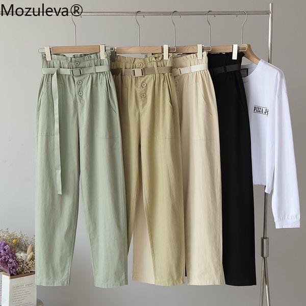mozuleva korean style autumn all-match high waist button harlan casual trousers with waistband solid streetwear pants, Black;white
mozuleva korean style autumn all-match high waist button harlan casual trousers with waistband solid streetwear pants, Black;white