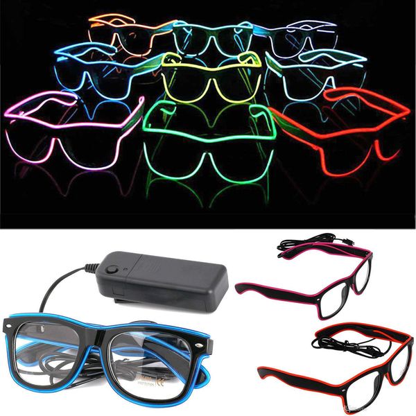 simple el glasses new neon led light up shutter shaped glow sun glasses rave costume party dj bright sunglasses, White;black
simple el glasses new neon led light up shutter shaped glow sun glasses rave costume party dj bright sunglasses, White;black