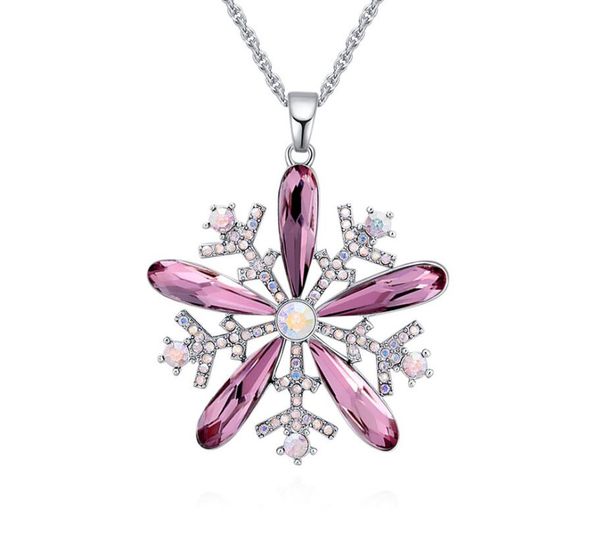 new fashion woman jewelry originality ornaments snowflakes bloom pendant female swarovski elemental crystal necklace make in china, Silver
new fashion woman jewelry originality ornaments snowflakes bloom pendant female swarovski elemental crystal necklace make in china, Silver