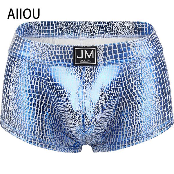underpants aiiou mens underwear spectral series high reflective imitation leather boxer shorts swim stage, Black;white
underpants aiiou mens underwear spectral series high reflective imitation leather boxer shorts swim stage, Black;white