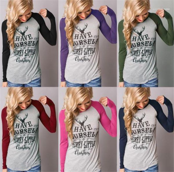 long sleeve autumn casual female clothing christmas womens designer tshirts letters milu deer printed womens, White
long sleeve autumn casual female clothing christmas womens designer tshirts letters milu deer printed womens, White