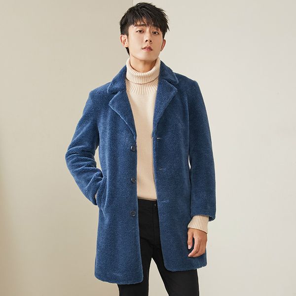 new real fur men sheep shearling coat male autumn winter long jacket men korean wool coats erkek mg-1800052 kj1321, Black
new real fur men sheep shearling coat male autumn winter long jacket men korean wool coats erkek mg-1800052 kj1321, Black