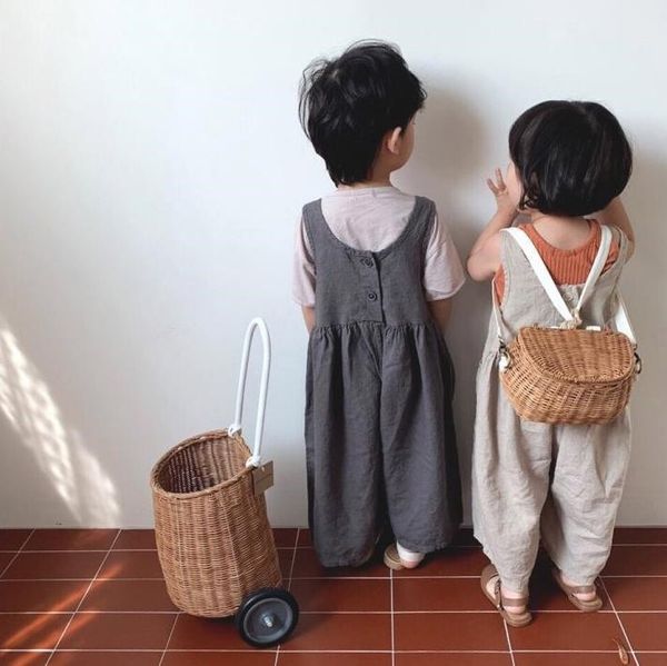 fm ins fall quality kids little girls rompers jumpsuits linen cotton sleeveless back buttons designer children bountique clothes, Blue
fm ins fall quality kids little girls rompers jumpsuits linen cotton sleeveless back buttons designer children bountique clothes, Blue