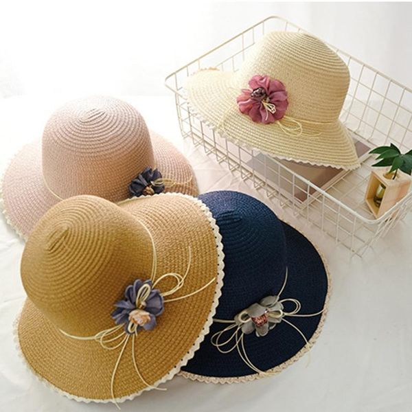 wide brim hats lace flower bowknot summer straw sun protection caps women beach fisherman pure color hat, Blue;gray
wide brim hats lace flower bowknot summer straw sun protection caps women beach fisherman pure color hat, Blue;gray