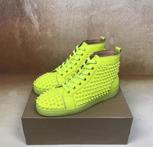 designer spike yellow sneakers shoes leather men's shoes sneakers red sole high luxury spikes sneakers casual shoes, Black
designer spike yellow sneakers shoes leather men's shoes sneakers red sole high luxury spikes sneakers casual shoes, Black